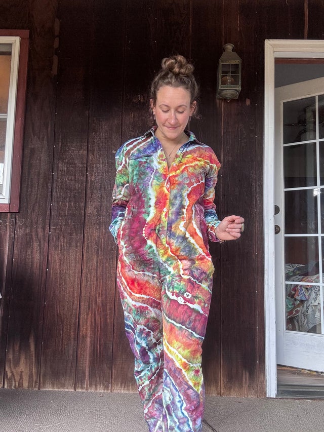 Tie dye ice dye jumpsuits, dresses and sets | Dyer on the Mountain